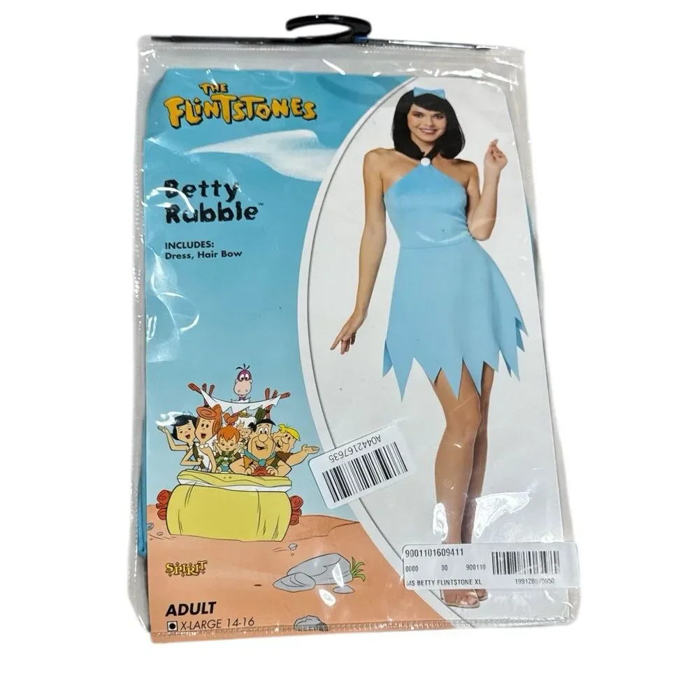 Flintstones Betty Rubble Halloween Costume Adult X-Large New - Picture 2 of 4